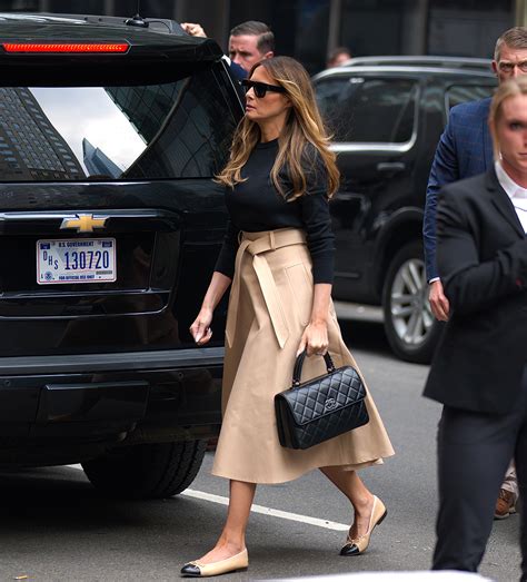 Melania Trump Wearing Chanel Flats .